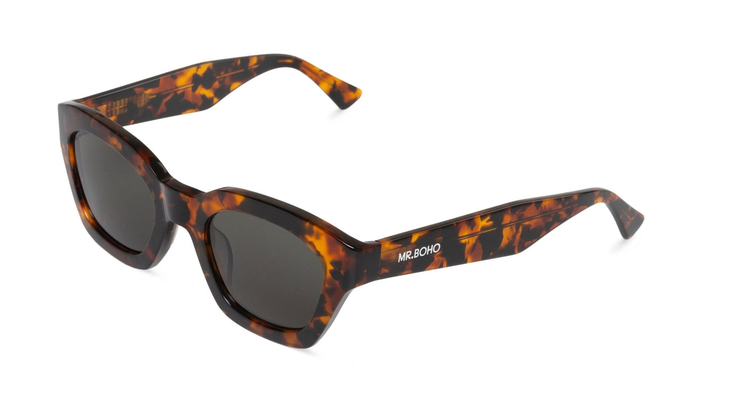 Cheetah Tortoise - Barrosa - With Classical Lenses - Mr.Boho - Sunglasses