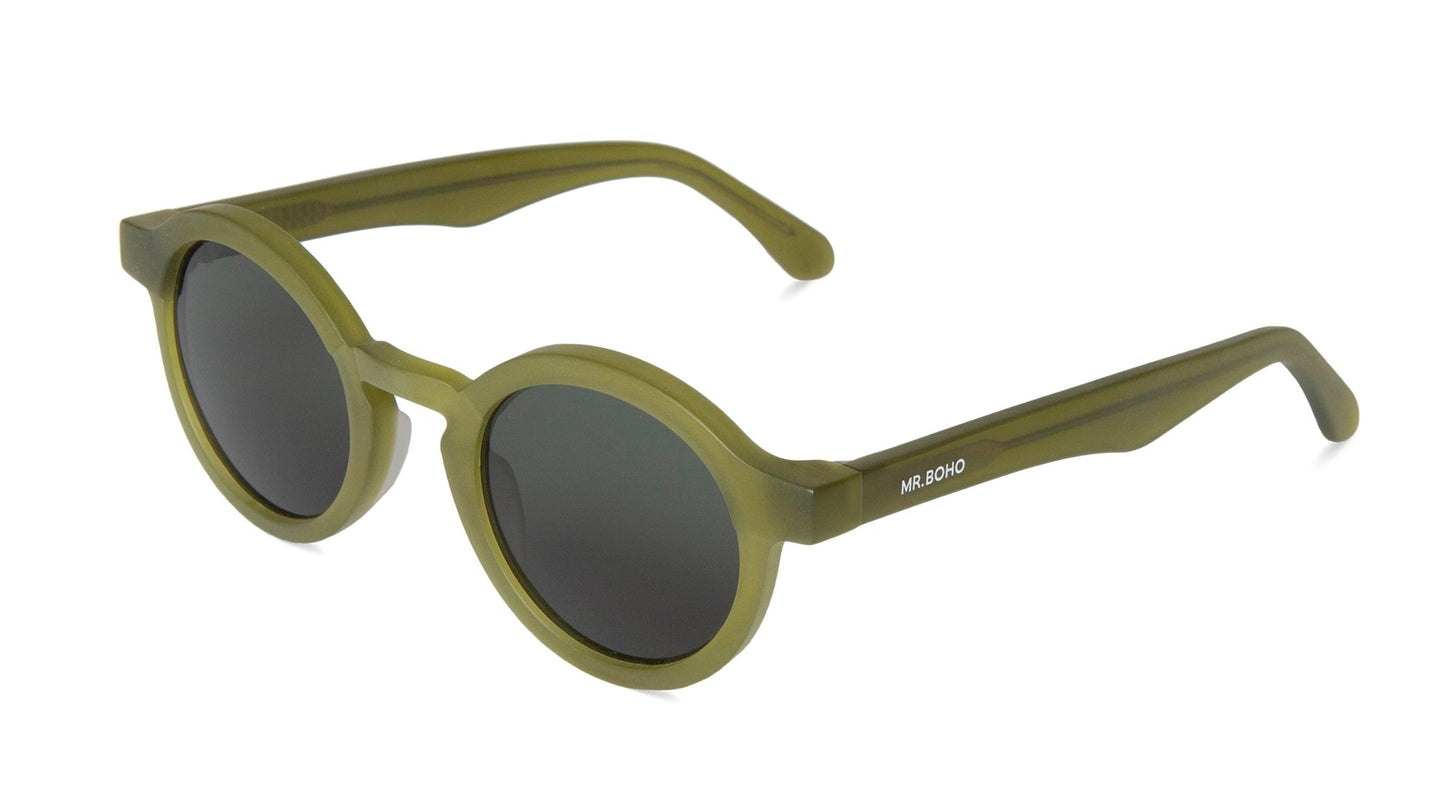 Matte Basil - Dalston - With Classical Lenses - Mr.Boho - Sunglasses