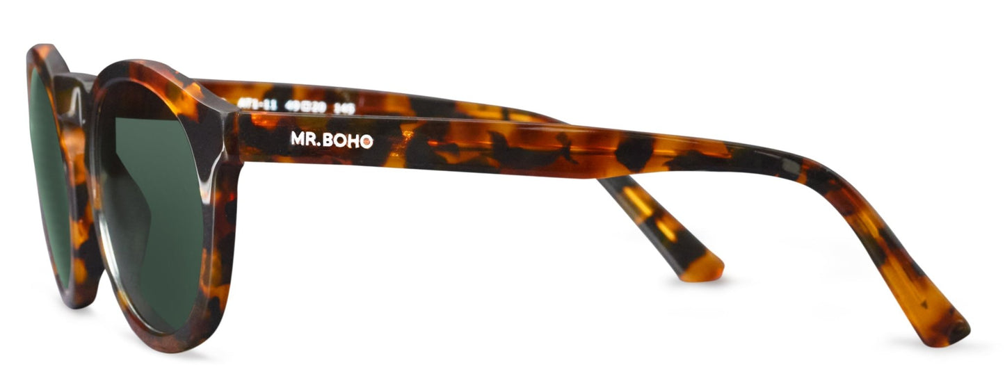 Cheetah Tortoise Jordaan With Classical Lenses - Mr.Boho - Sunglasses