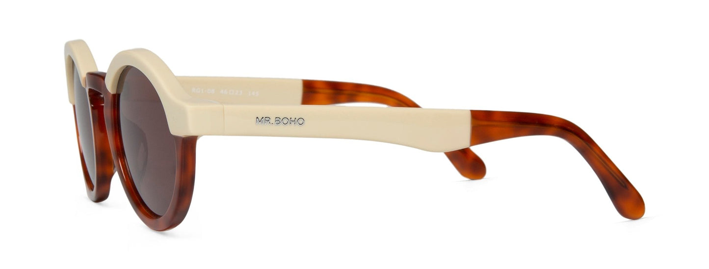 Cream/Leo Tortoise Dalston With Classical Lenses - Mr.Boho - Sunglasses