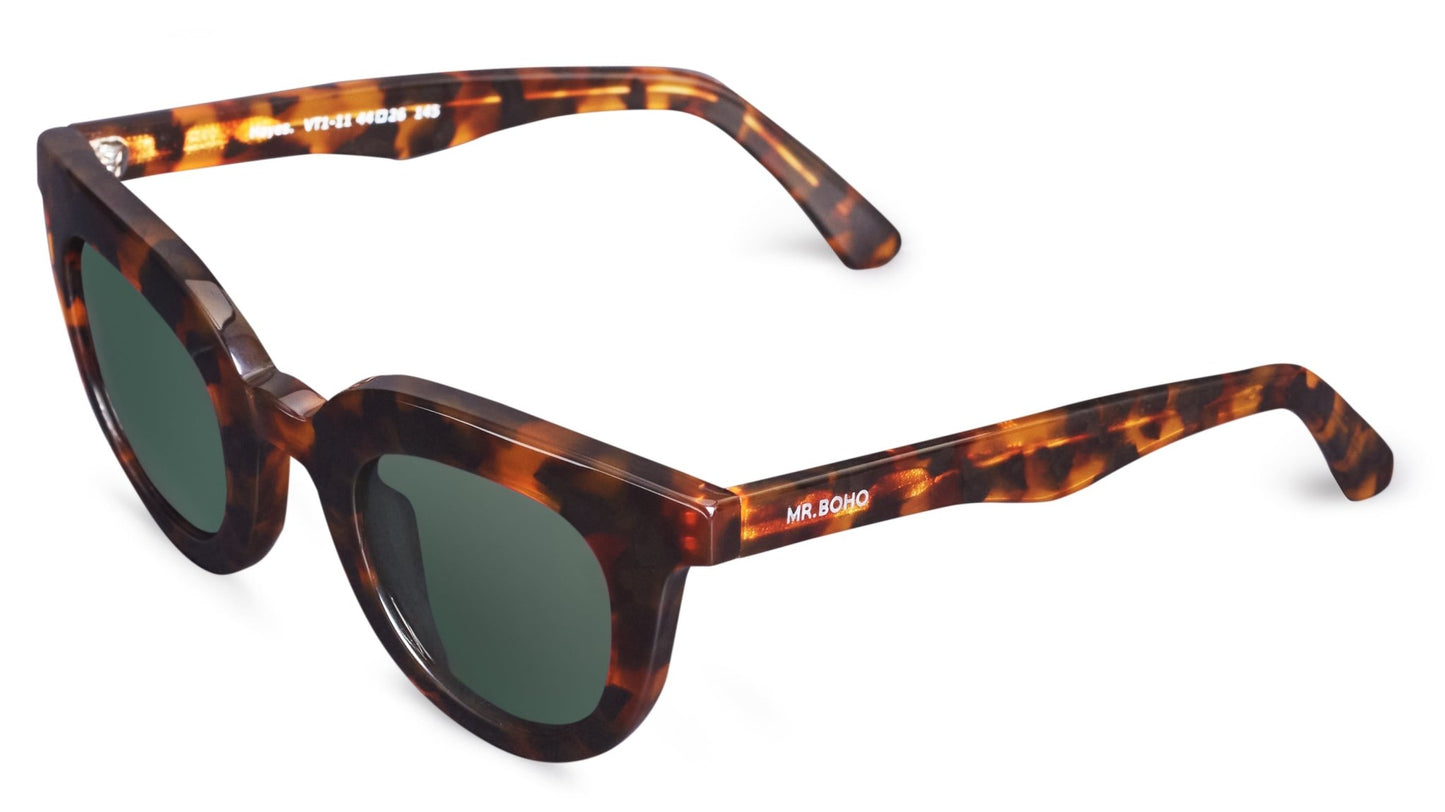 Cheetah Tortoise Hayes With Classical Lenses - Mr.Boho - Sunglasses