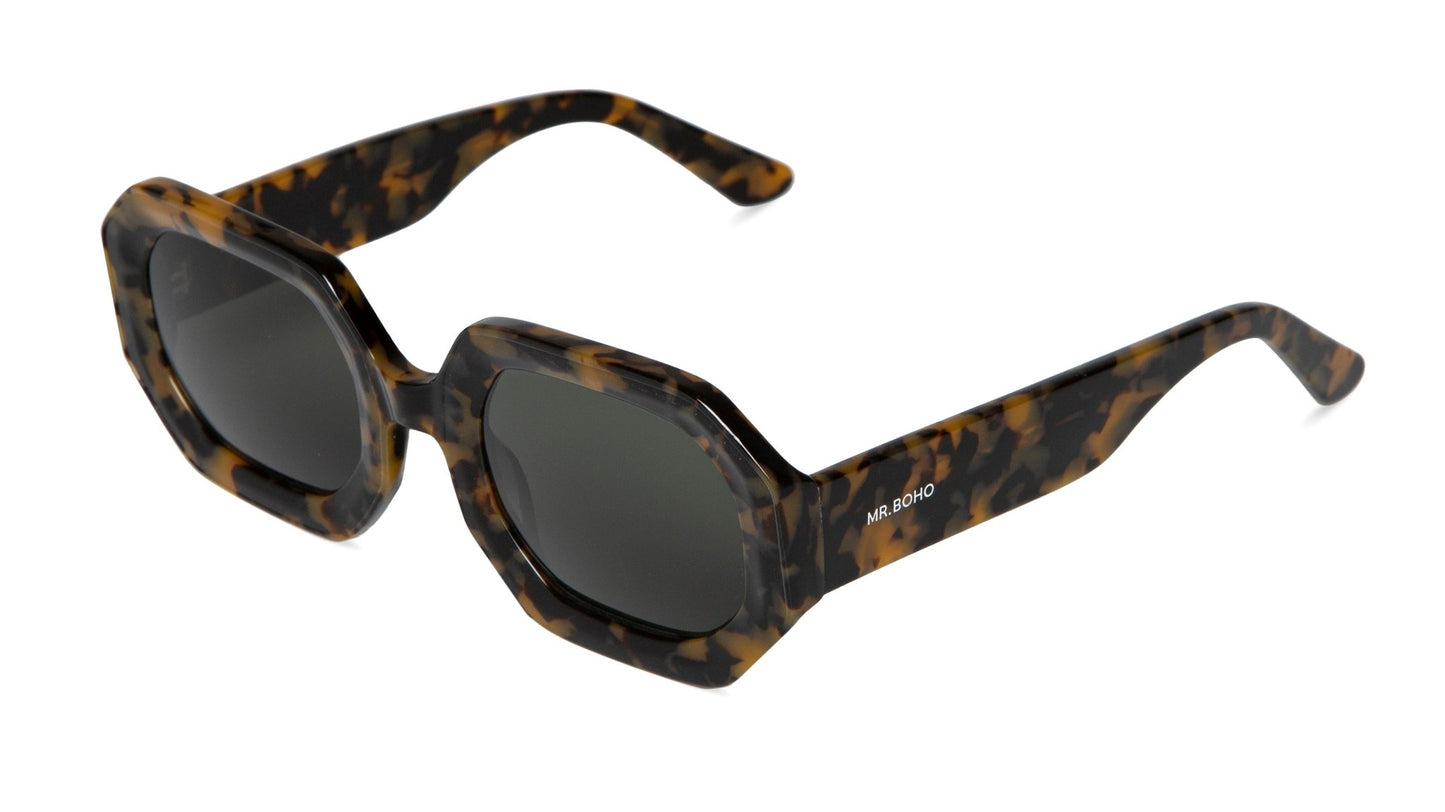 Hc Tortoise - Sagene - With Classical Lenses - Mr.Boho - Sunglasses
