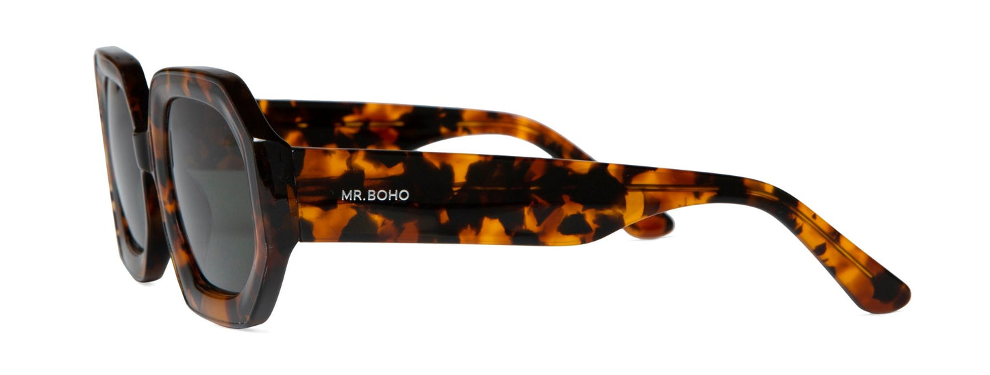 Cheetah Tortoise - Sagene - With Classical Lenses - Mr.Boho - Sunglasses