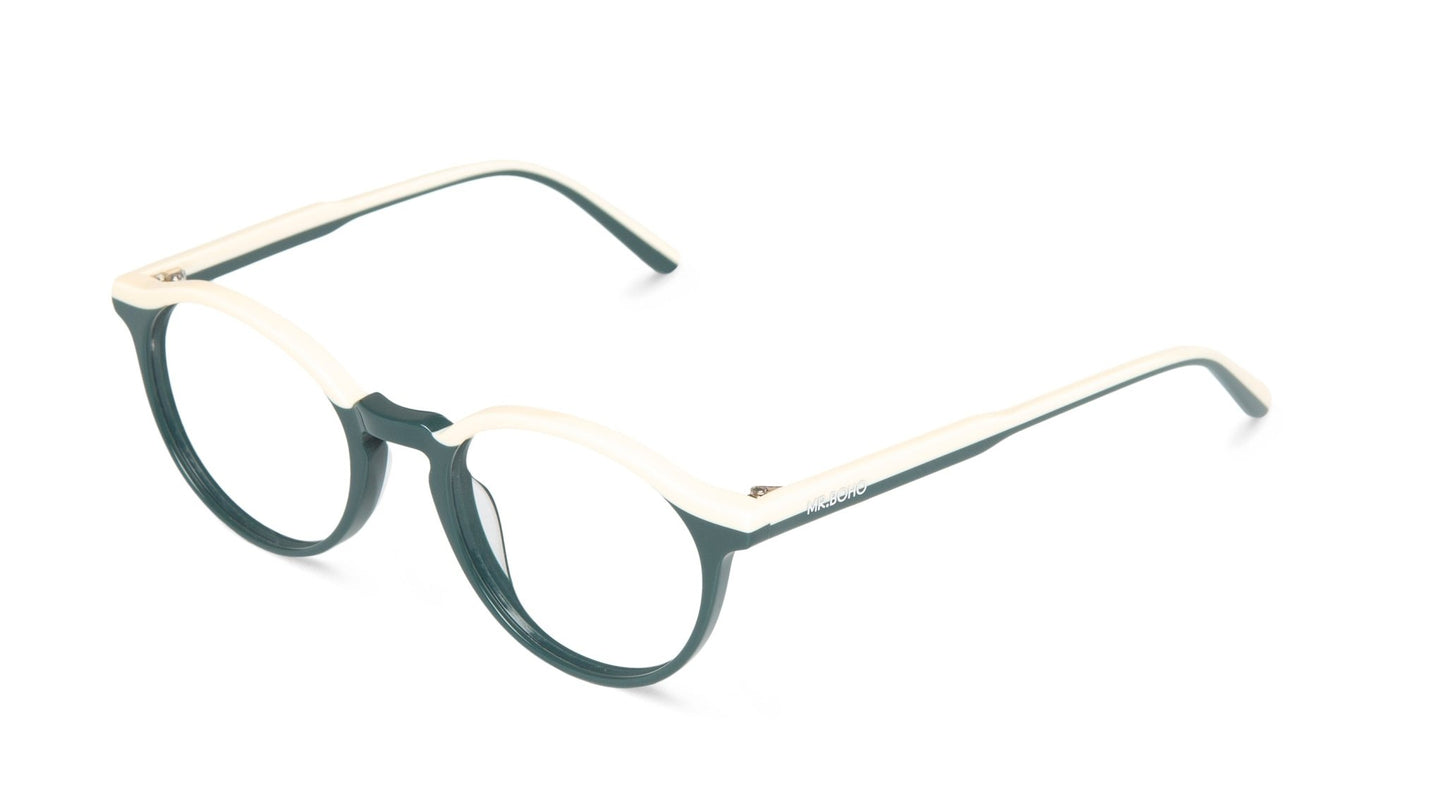 CREAM/LEAF - BUTTON - Mr.Boho - Optical Glasses