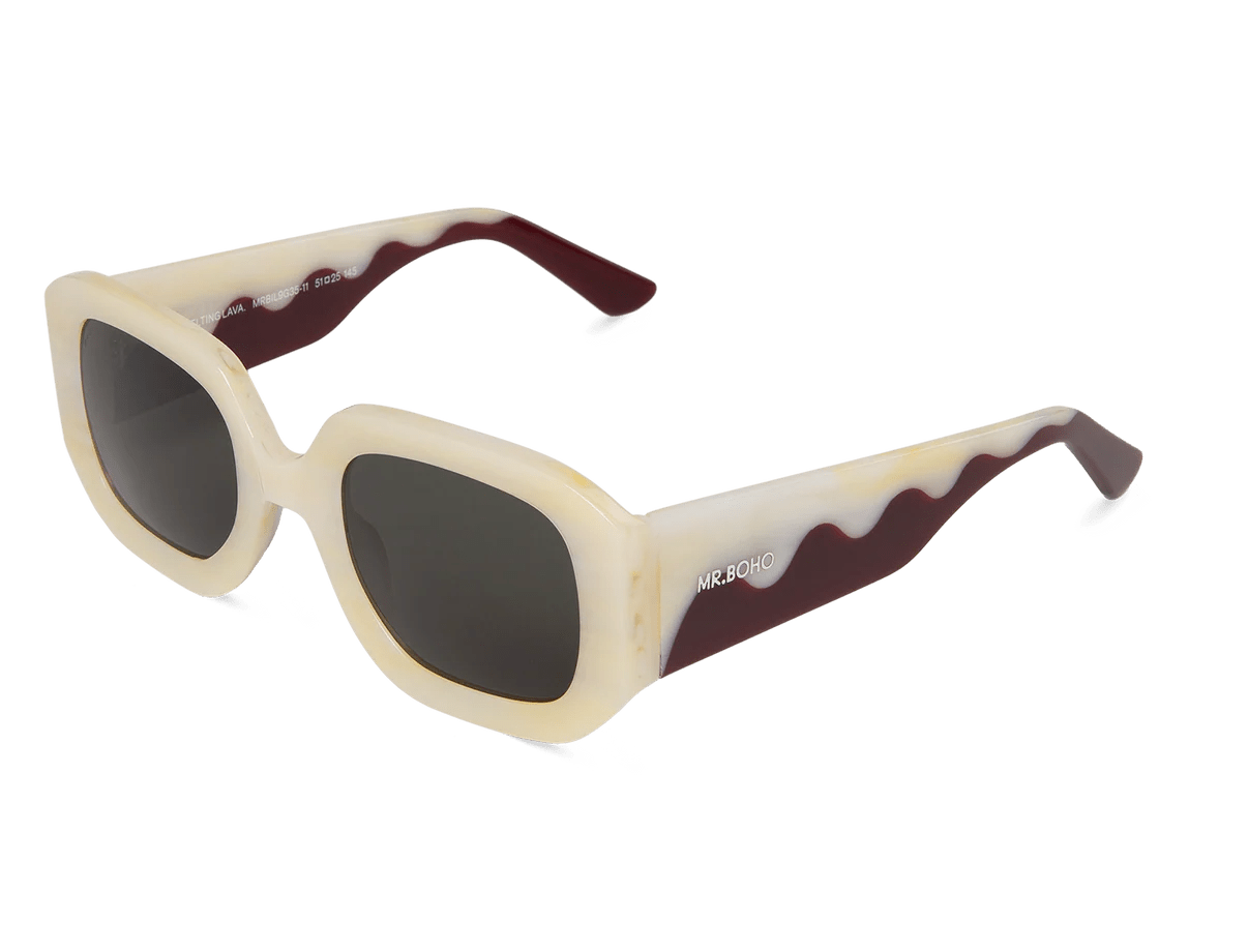 Beige - Melting Lava - Mr.Boho - Sunglasses