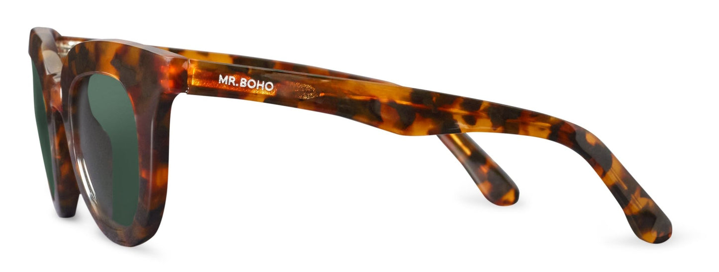 Cheetah Tortoise Hayes With Classical Lenses - Mr.Boho - Sunglasses