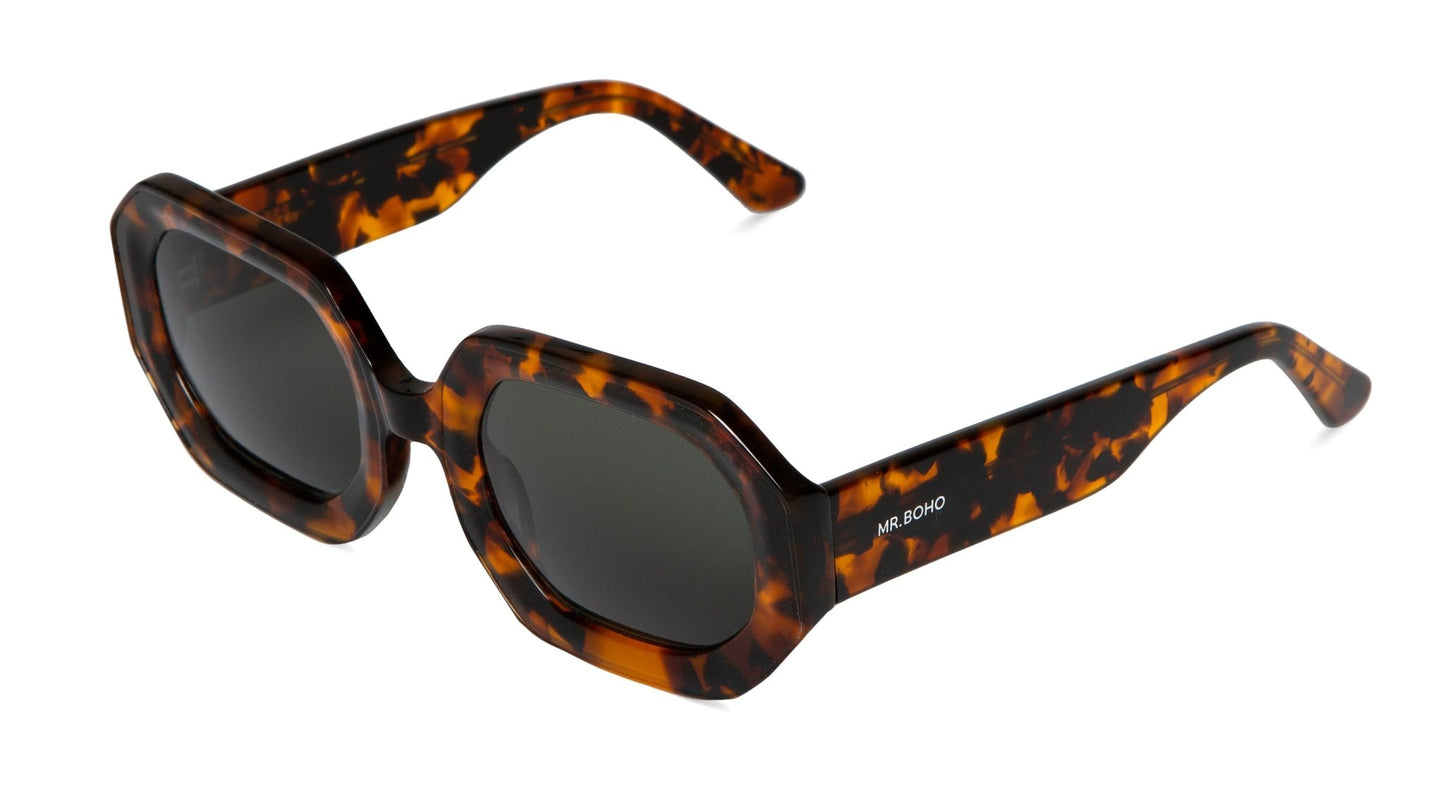Cheetah Tortoise - Sagene - With Classical Lenses - Mr.Boho - Sunglasses