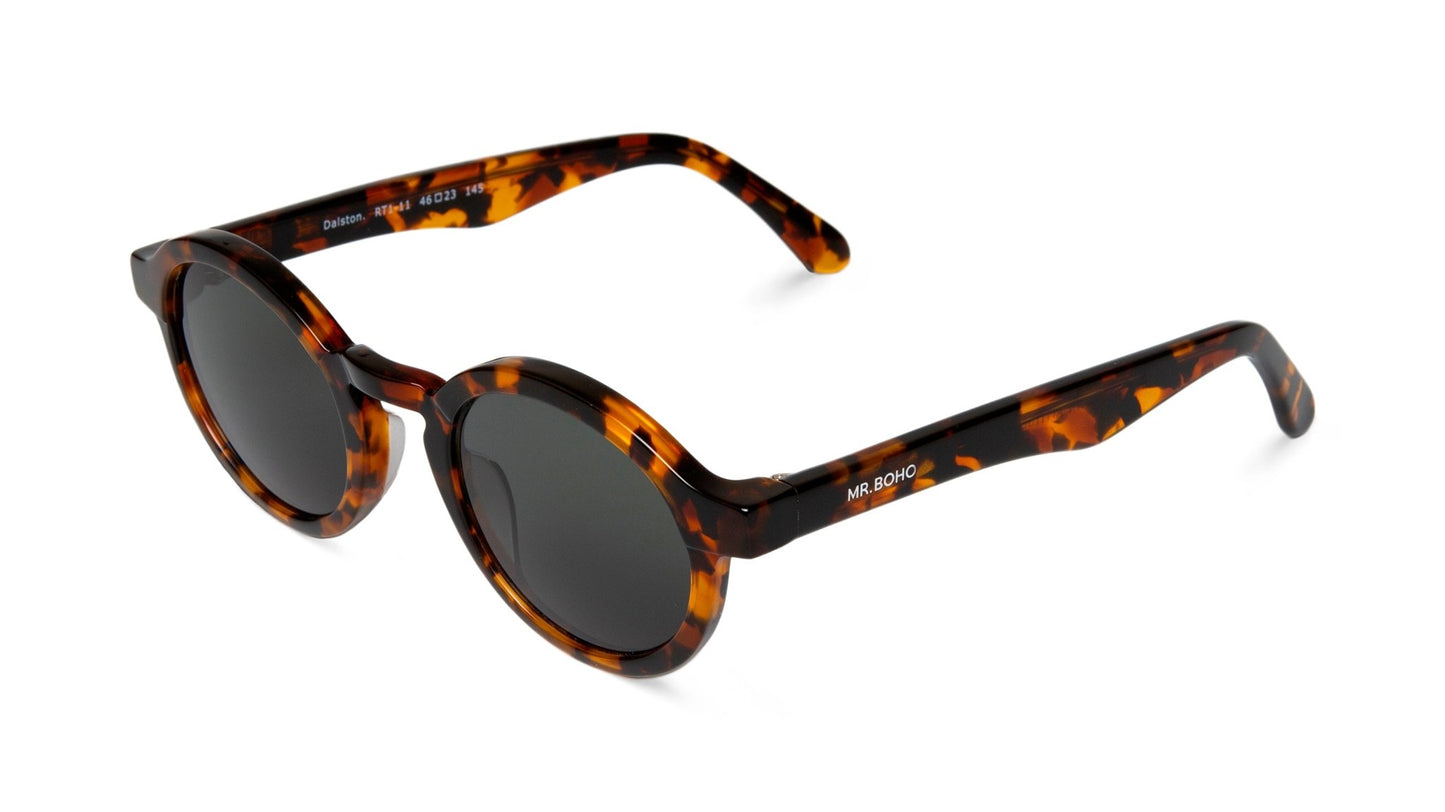 Cheetah Tortoise Dalston With Classical Lenses - Mr.Boho - Sunglasses