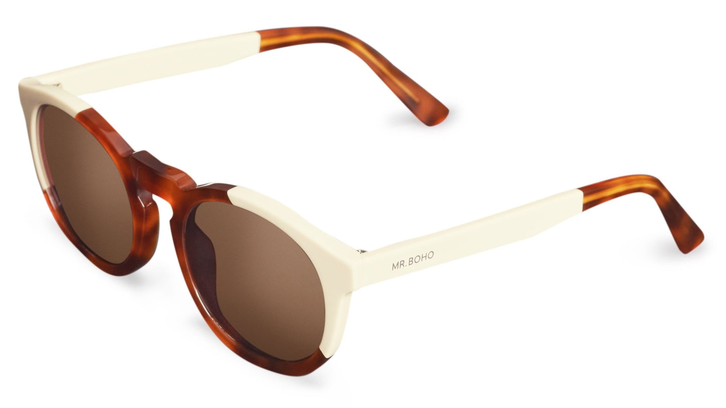 Cream/Leo Tortoise Jordaan With Classical Lenses - Mr.Boho - Sunglasses
