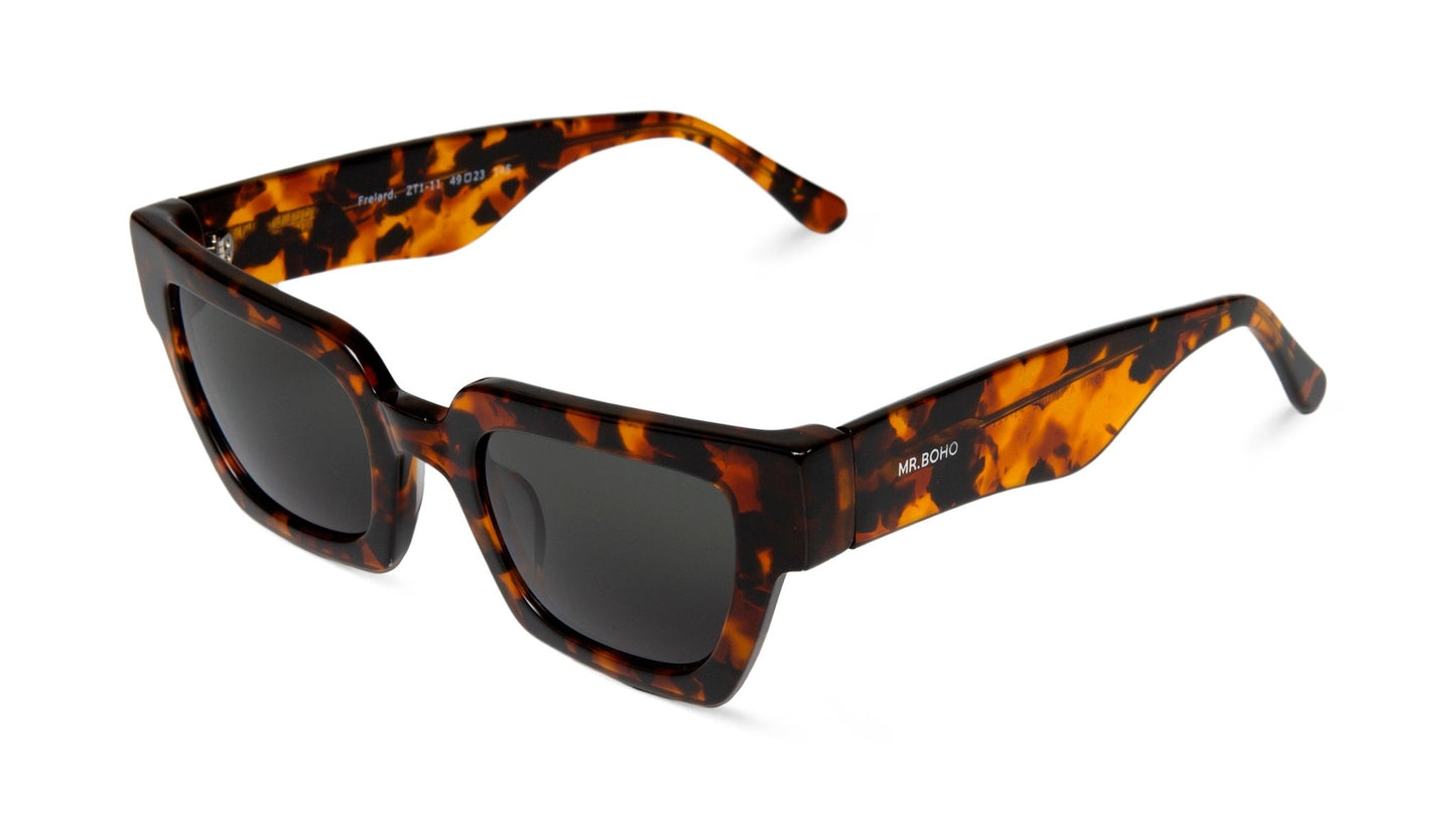Cheetah Tortoise Frelard With Classical Lenses - Mr.Boho - Sunglasses