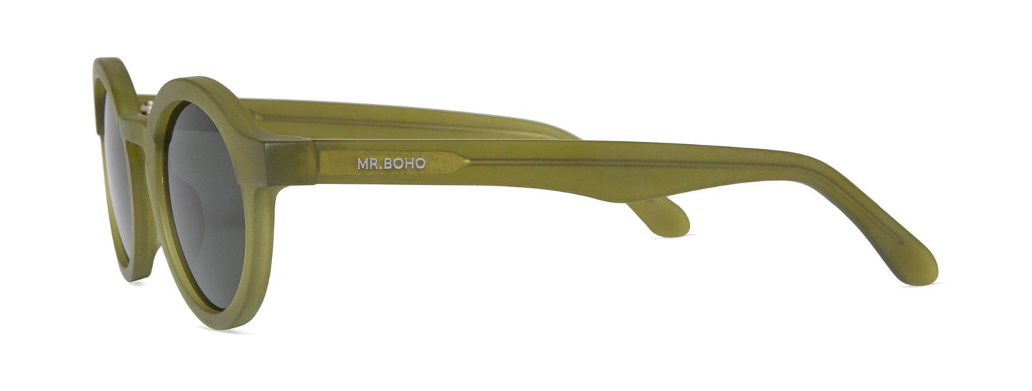 Matte Basil - Dalston - With Classical Lenses - Mr.Boho - Sunglasses